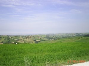 Landschaft vom Gasthof in Italien