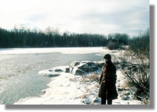 Grundstck mit Fluss am Lac Macamic Quebec Kanada