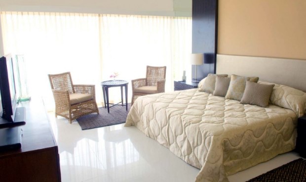 Schlafzimmer einer Eigentumswohnung auf Pulau Langkawi