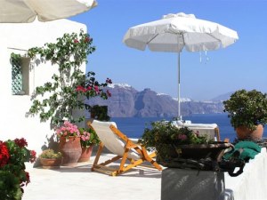 Hotel-Anlage auf Santorini