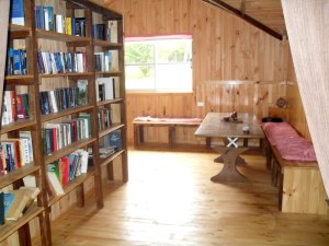 Bibliothek und Lesezimmer der Villa