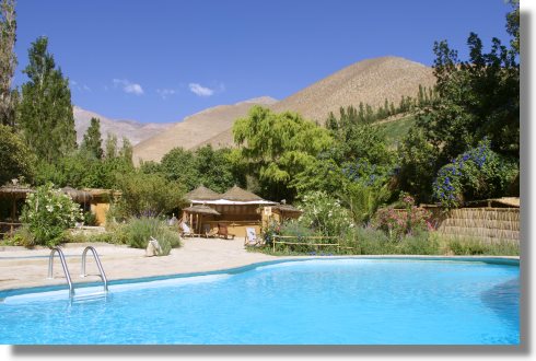 Hotelanlage Ferienanlage im Valle de Elqui in Chile bei Coquimbo