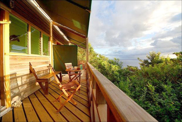 Balkon der Ferienapartments im Hotel Resort auf Grenada