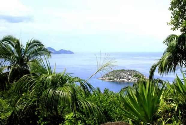 Baugrundstcke mit Meerblick auf Mahe Island Seychellen