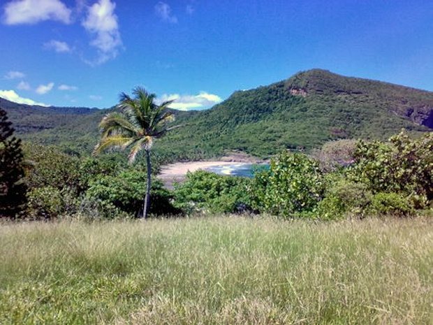 Baugrundstück auf St. Lucia mit Blick zur Anse Louvet