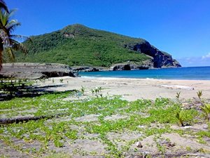 Strand vom Bauland auf St. Lucia