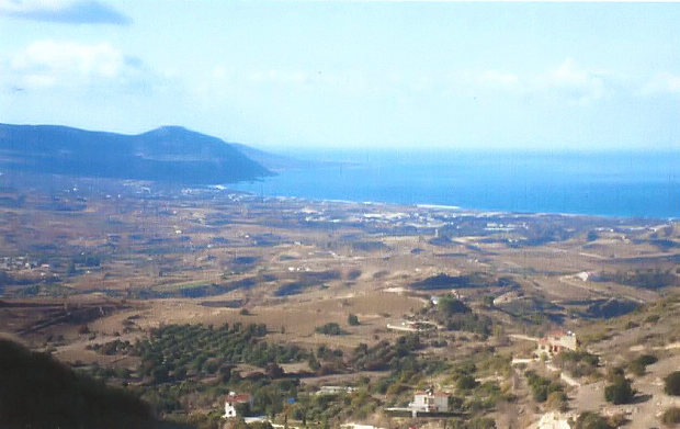 Ausblick vom Baugrundstck auf Latchi und Akamas von Zypern