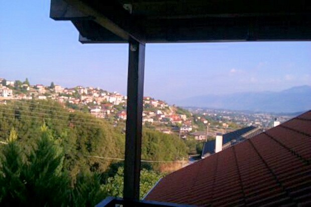 Balkon Ausblick der Villa auf Goritsa Ioannina