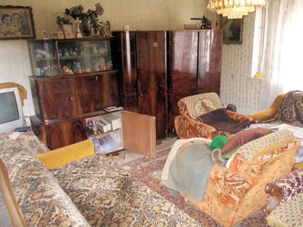 Wohnzimmer vom Einfamilienhaus zum Ausbau in Subotica Serbien