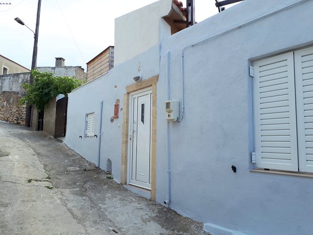 Eingang zum Wohnhaus in Tourloti Kreta