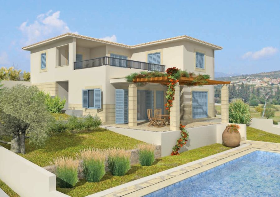 Einfamilienhaus mit Pool und Meerblick auf Zypern bei Maroni