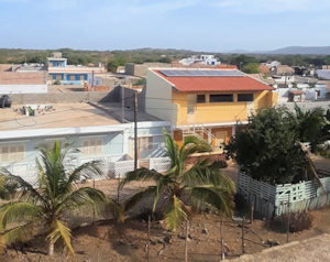Blick von der Dachterrasse des Hauses in Morro