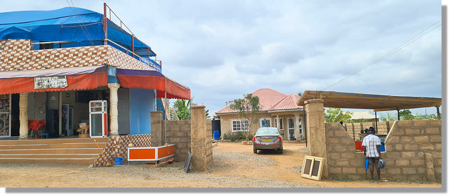 Einfamilienhaus mit Geschftshaus in Kasoa Ghana kaufen vom Immobilienmakler