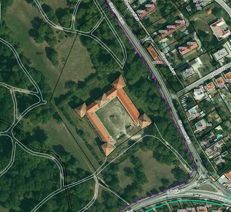 Luftbild vom Schloss