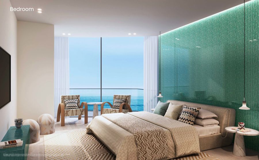 Schlafzimmer eines Apartments