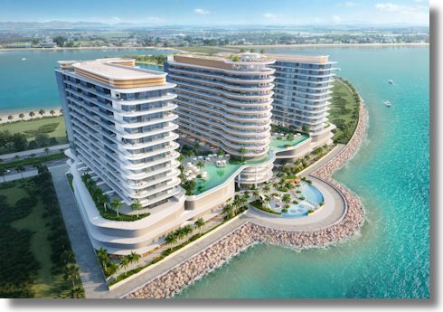 Wohnungen im Trio Isle der Insel Al Marjan Island