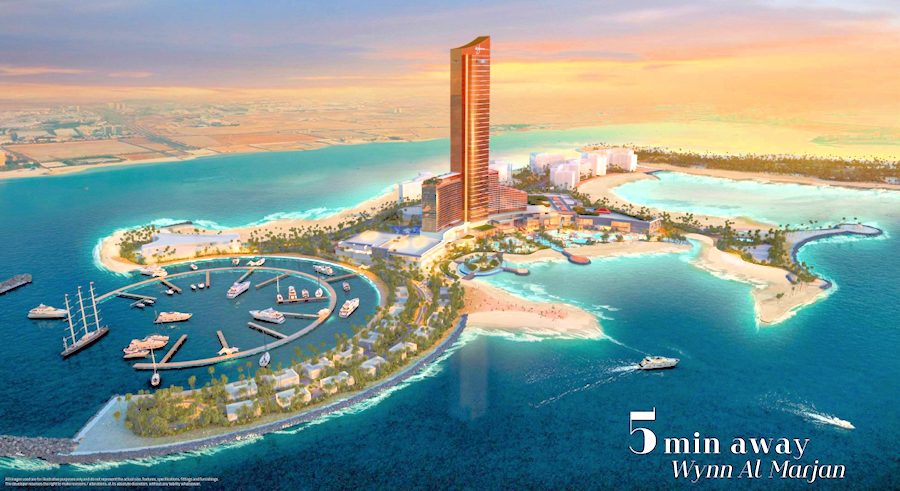 Al Marjan Island der Vereinigten Arabischen Emirate