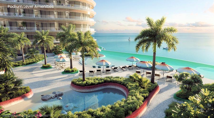 Apartments am Persischen Golf der Vereinigten Arabischen Emirate