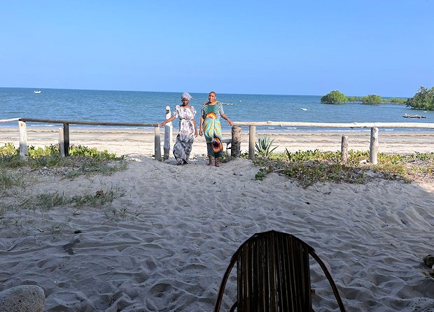 Strand Meer vor dem Haus