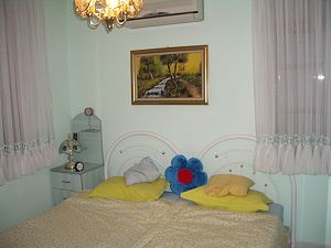 Schlafzimmer der Ferienwohnung in Side