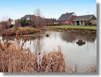 Teich der Villa Einfamilienhaus in Stara Dabrowa Polen