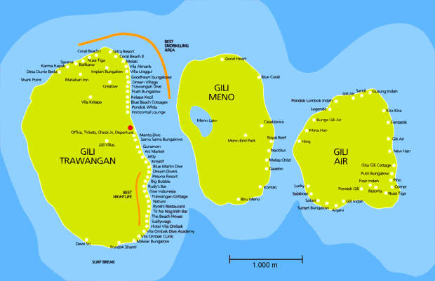 Gili-Inseln Indonesien