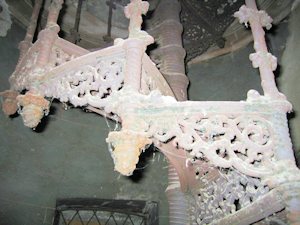 Treppe zum Schlossgespenst im Schloss