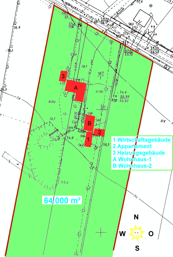 Grundstck der Villa in Stara Dabrowa Westpommern Polen