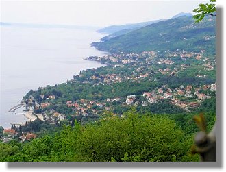 Kroatien Icici Grundstück mit Meerblick zum Kaufen