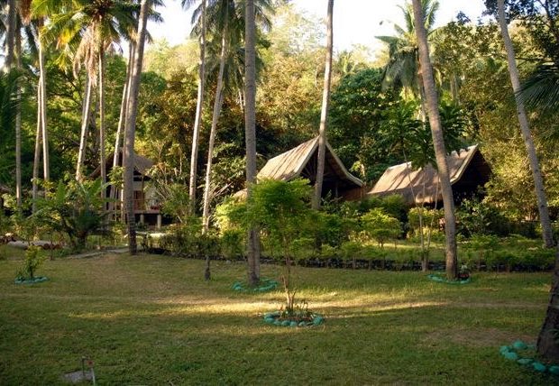Grundstück der Strandanlage auf Mindoro