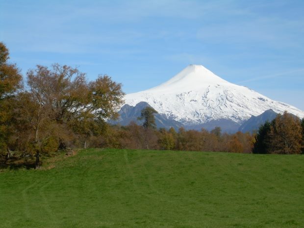 Gaststtte unweit vom Vulkan Lanin in Chile