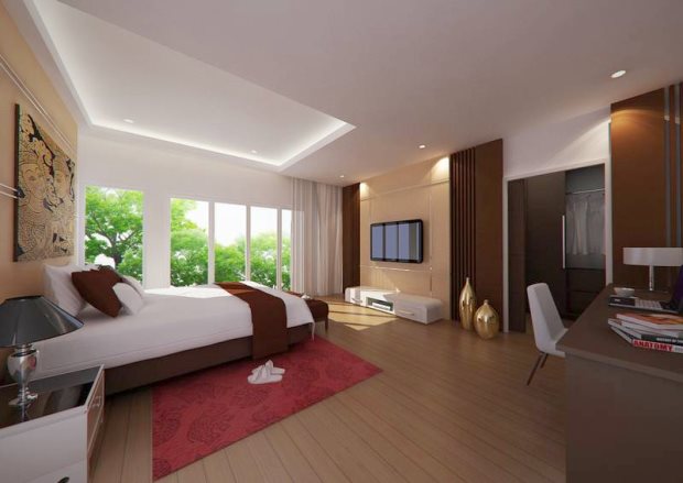 Schlafzimmer der Luxus-Villa