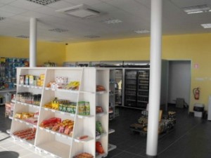 Verkaufsraum der Tankstelle