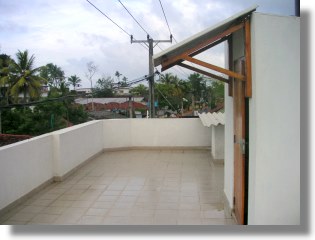 Terrasse vom Haus in Hikkaduwa Sri Lanka