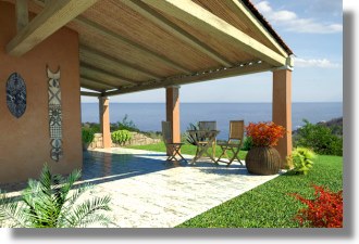 Ferienhaus mit Meerblick auf Sardinien bei Zinnibiri