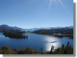 Lodge am See Lago Moreno und Nahuel Huapi Rio Negro Argentinien