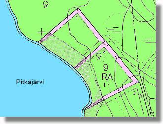 Grundstück am See in Finnland bei Multia Keuruu