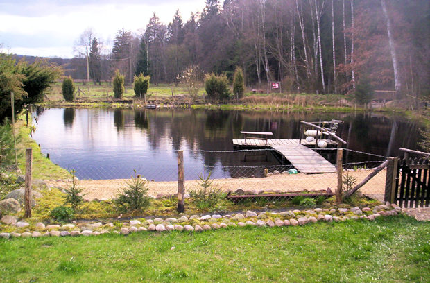 Teich vom Einfamilienhaus Teich vom Einfamilienhaus
