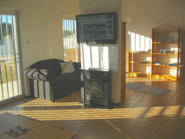 Wohnzimmer vom Ferienhaus in Botswana