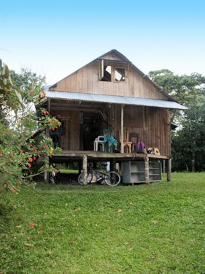 Wohnhaus im Urwald von Ecuador
