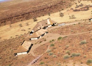 Lodge der Farm in Namibia