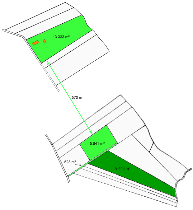 Grundstücke zum Ausbauhaus Gehöft in Lesnica Kleinpolen Grundstücke zum Ausbauhaus Gehöft in Lesnica Kleinpolen