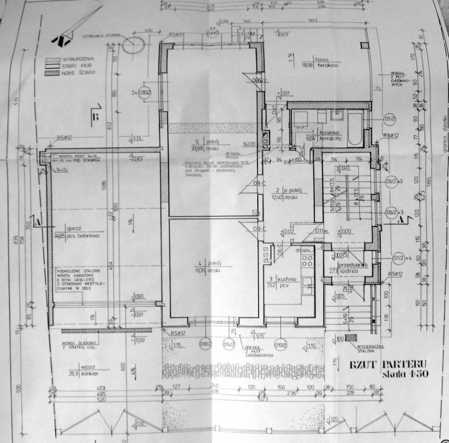 Erdgeschoss vom Wohnhaus in Oppeln