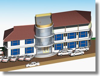 Tansania Dar es Salaam Geschäftshaus mit Büros und Büroräumen
