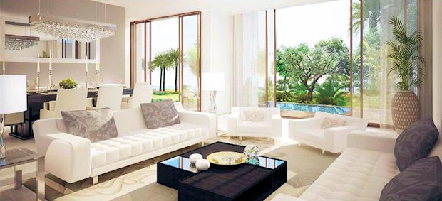 Wohnbereich von einem Haus der Jumeirah Golf Estates Dubai