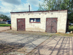 Lager auf dem Gewerbegrundstck