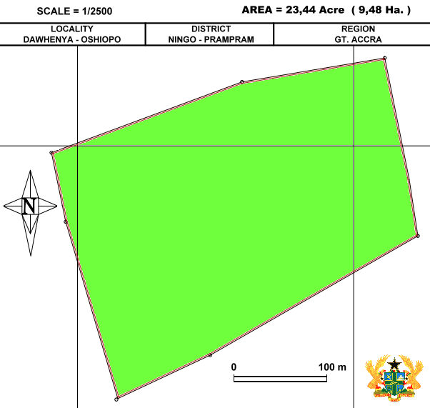 Baugrundst�ck der Locality Oshiopo
