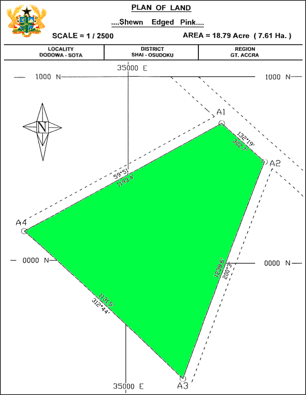 Dodowa Sota Bauland f�r Hausbau