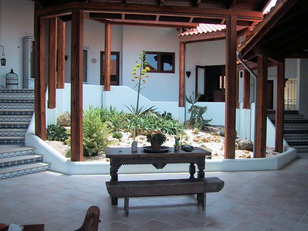 Patio der Villa auf Curacao