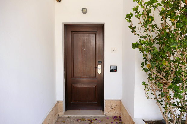 Eingang zum Einfamilienhaus auf Sal Kap Verde
